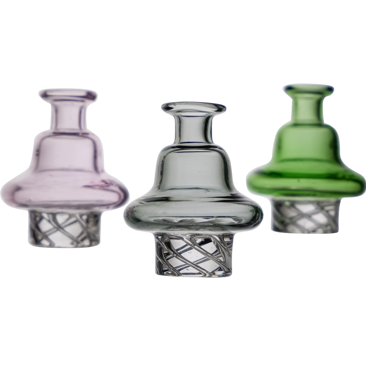 Glass color spinner cap