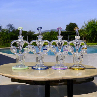 Monark Double Chamber Recycler w/ Dual showerhead perk Uptake Tubes