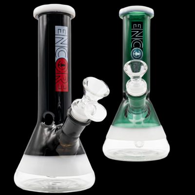 38mm 8'' Beaker Solid Color w/ White Accents