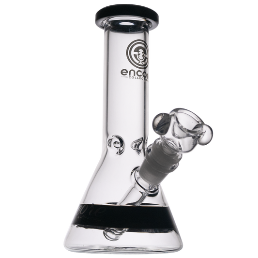 38mm 8" Clear Beaker with Colored Accents