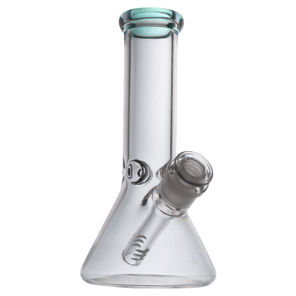 TEAL ONLY. 38mm 8" Beaker w/ Color Lip