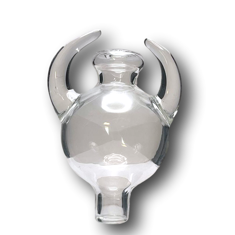 Clear Devil Horn Carb Cap