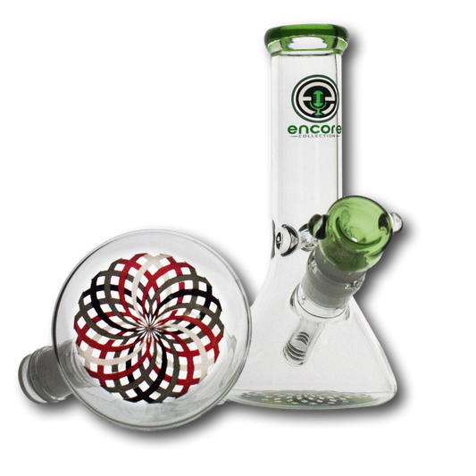 38mm 8'' Beaker w/ Reticello Decal